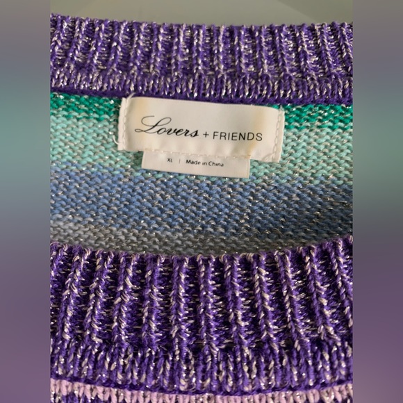 LOVERS AND FRIENDS, Metallic Knit, Believe Sweater in Multicolor, Revolve - Picture 12 of 12